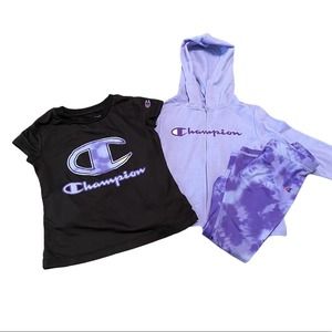 Champion toddler girl tie dye track suit size 4T